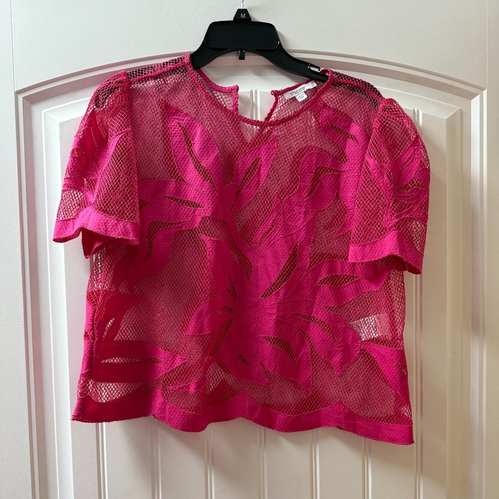 Chico’s vibrant pink coverup